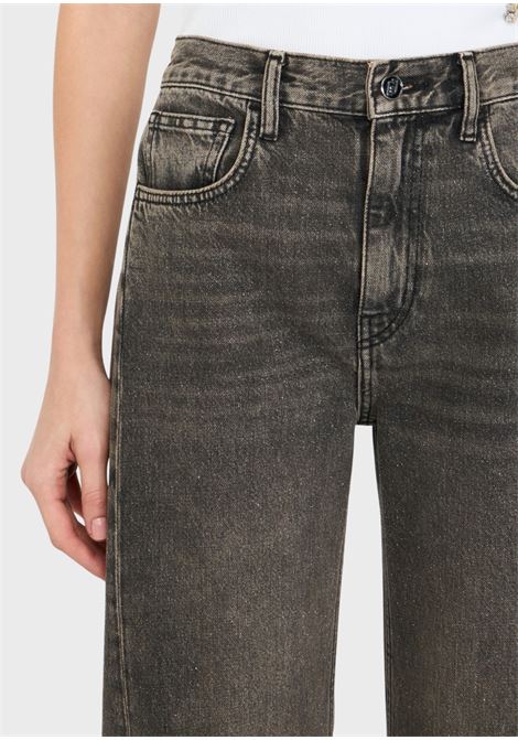 Jeans boyfriend con glitter GRIGIO Liu Jo | MF5381D492788280